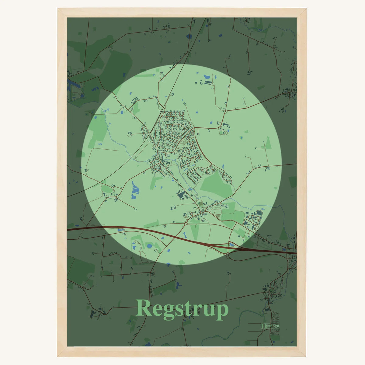 Regstrup plakat – Centrum 2026 – Lys pastel grøn
