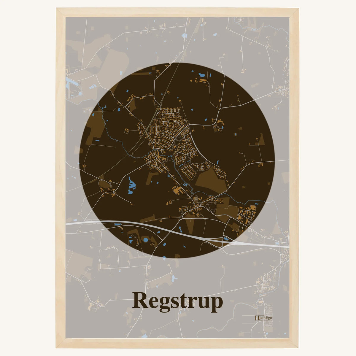 Regstrup plakat – Centrum 2026 – Mørk brun