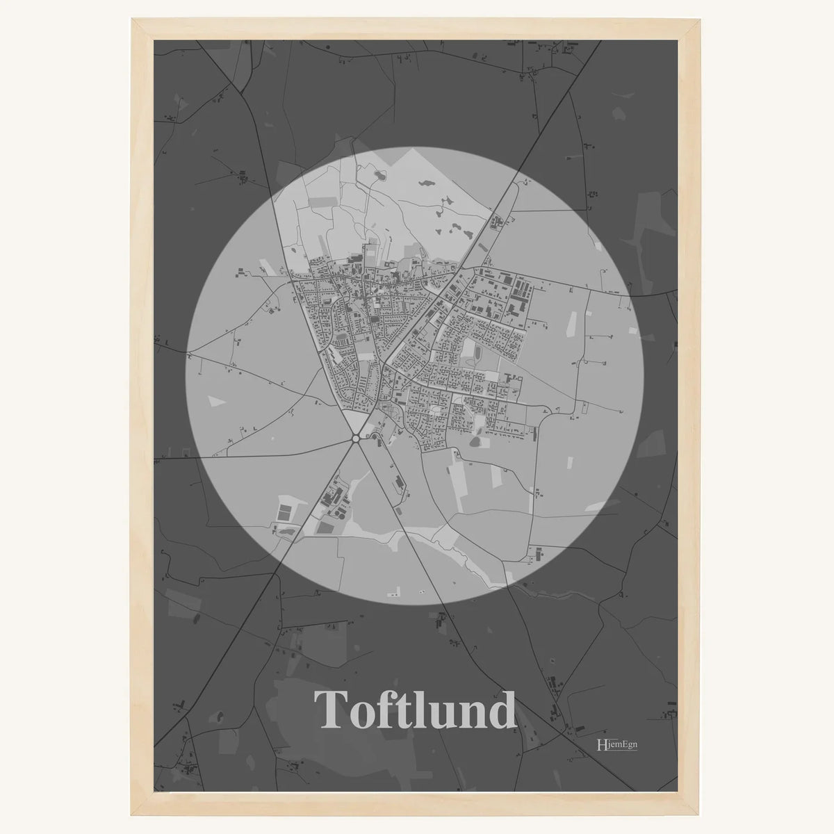 Toftlund plakat – Centrum 2026 – Lys pastel grå