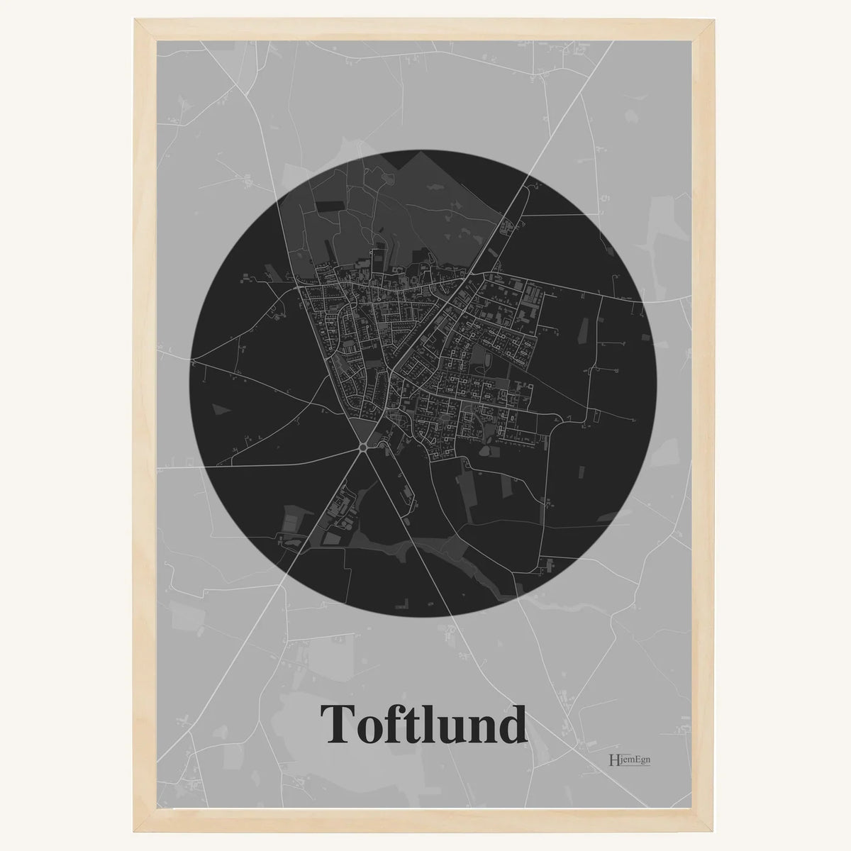 Toftlund plakat – Centrum 2026 – Mørk grå