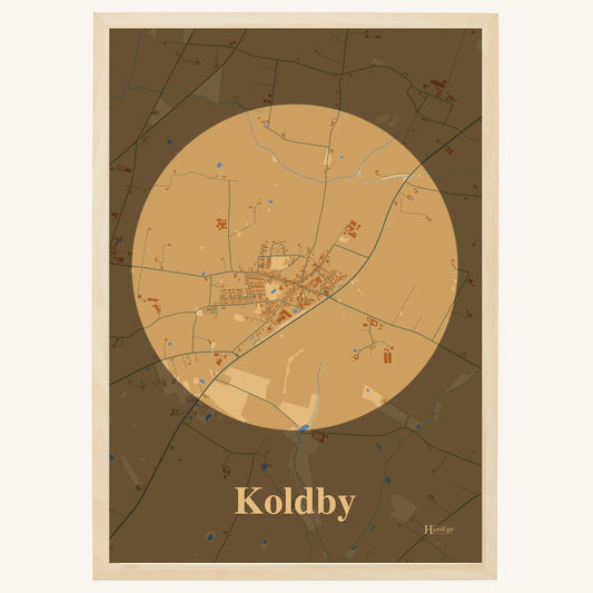 Koldby plakat – Centrum 2026 – Lys pastel brun