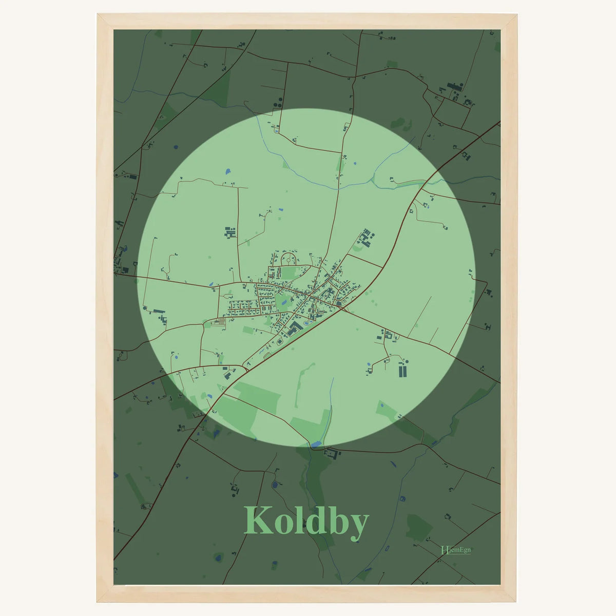 Koldby plakat – Centrum 2026 – Lys pastel grøn