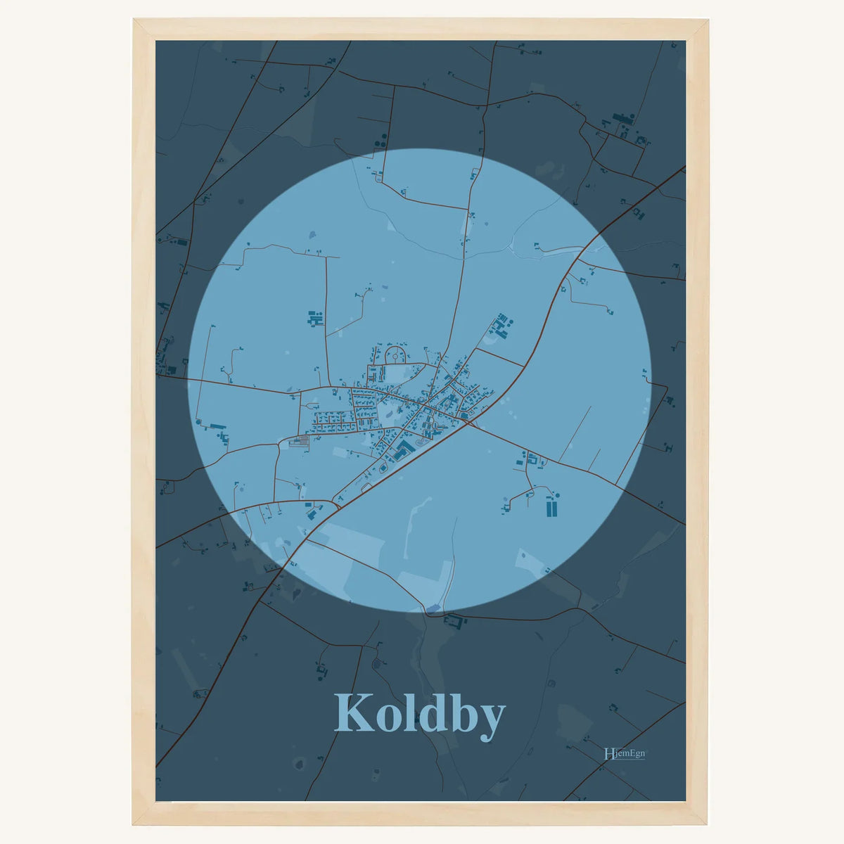 Koldby plakat – Centrum 2026 – Lys pastel blå