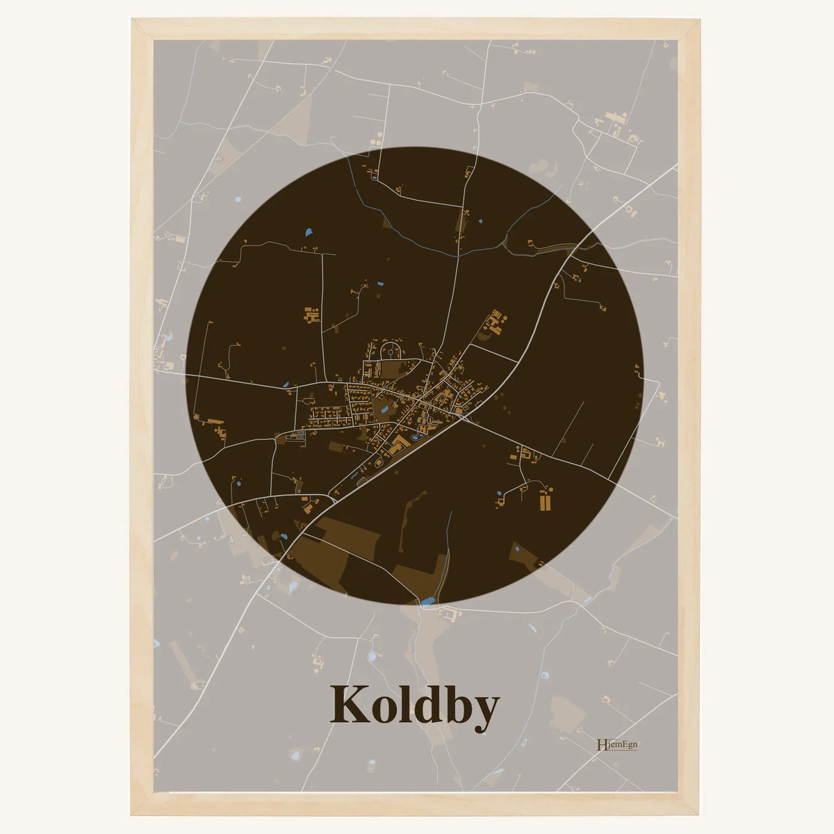 Koldby plakat – Centrum 2026 – Mørk brun