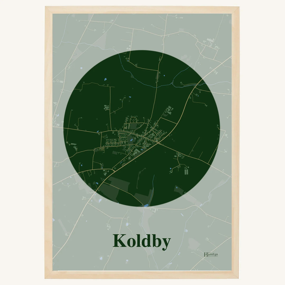 Koldby plakat – Centrum 2026 – Mørk grøn