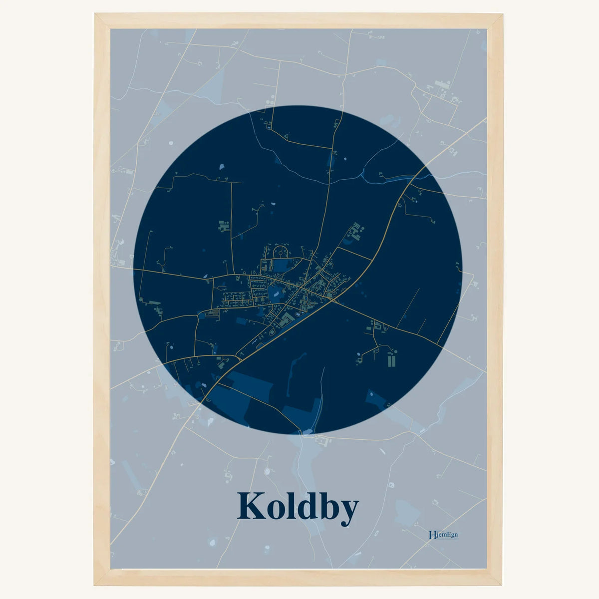 Koldby plakat – Centrum 2026 – Mørk blå