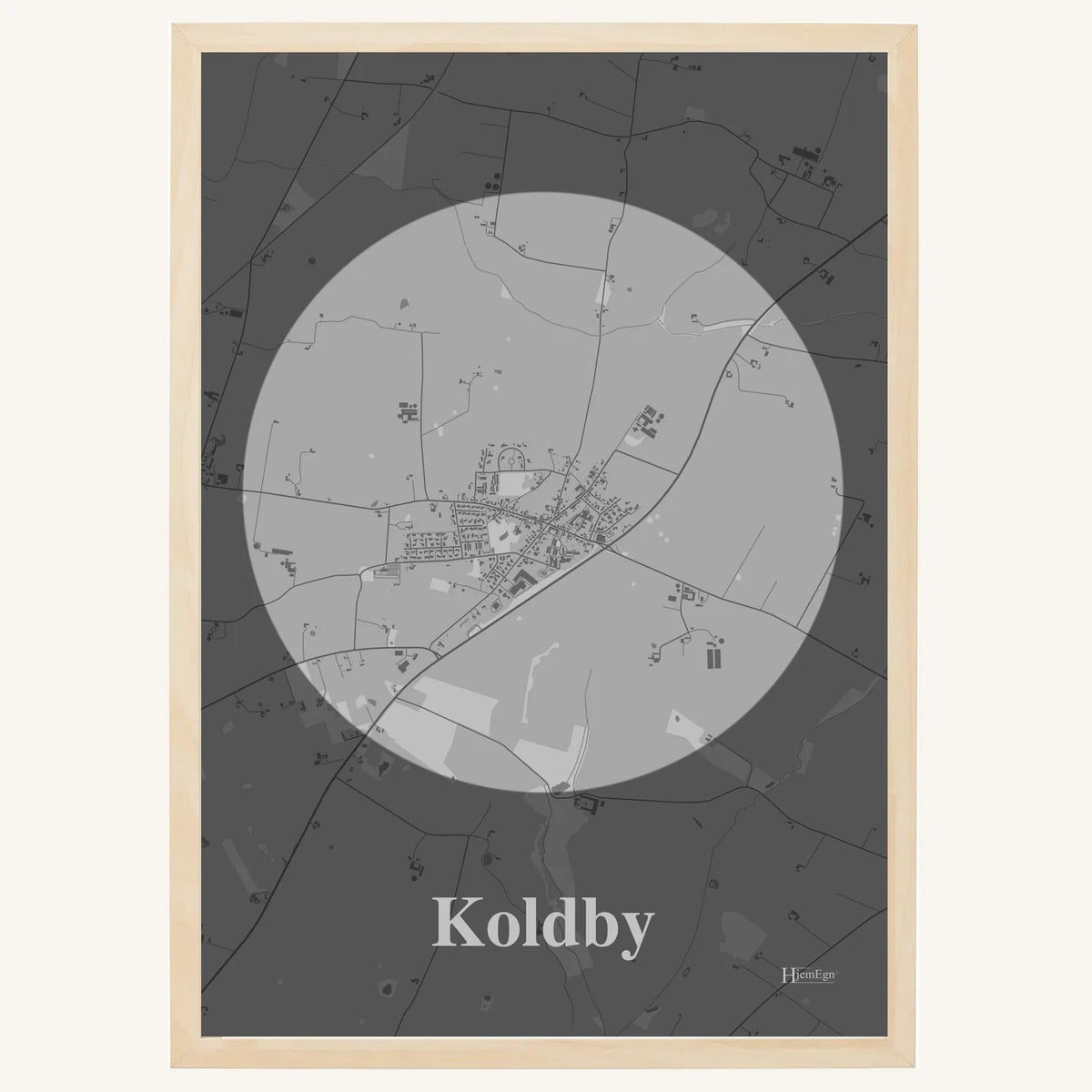Koldby plakat – Centrum 2026 – Lys pastel grå