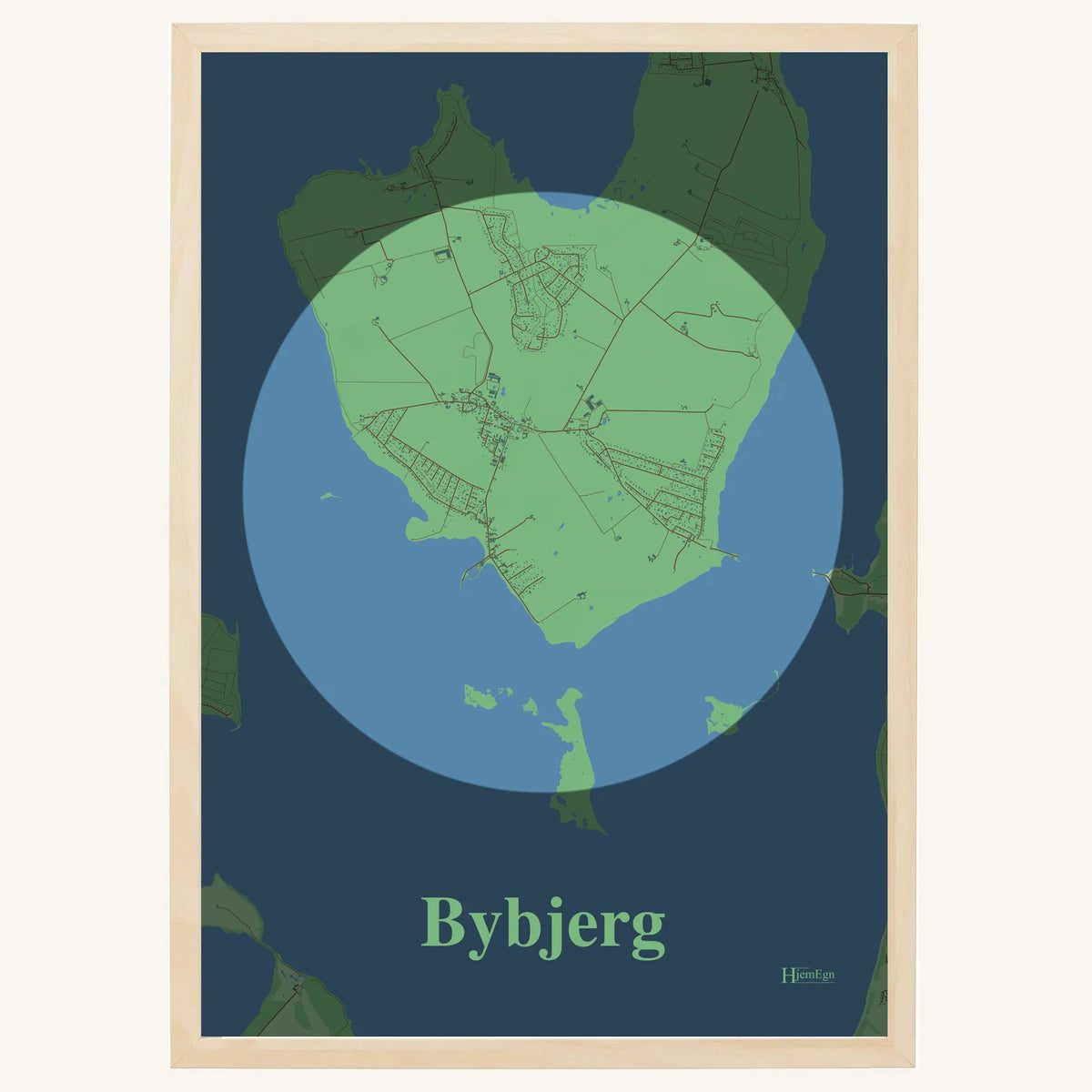 Bybjerg plakat – Centrum 2026 – Lys pastel grøn