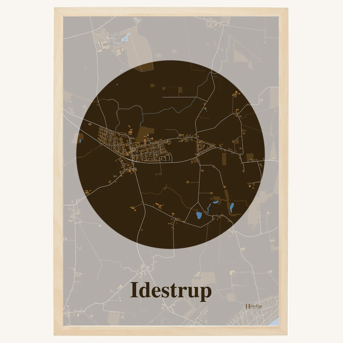 Idestrup plakat – Centrum 2026 – Mørk brun