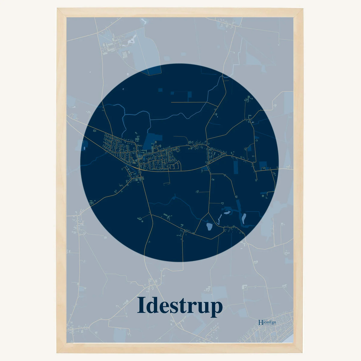 Idestrup plakat – Centrum 2026 – Mørk blå