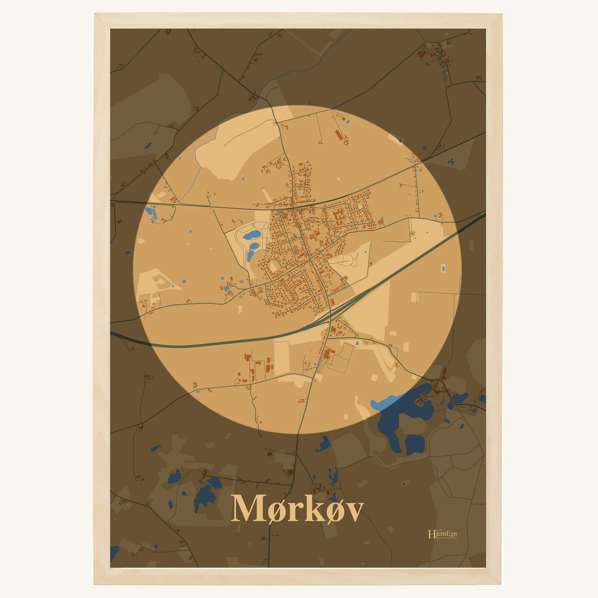 Mørkøv plakat – Centrum 2026 – Lys pastel brun