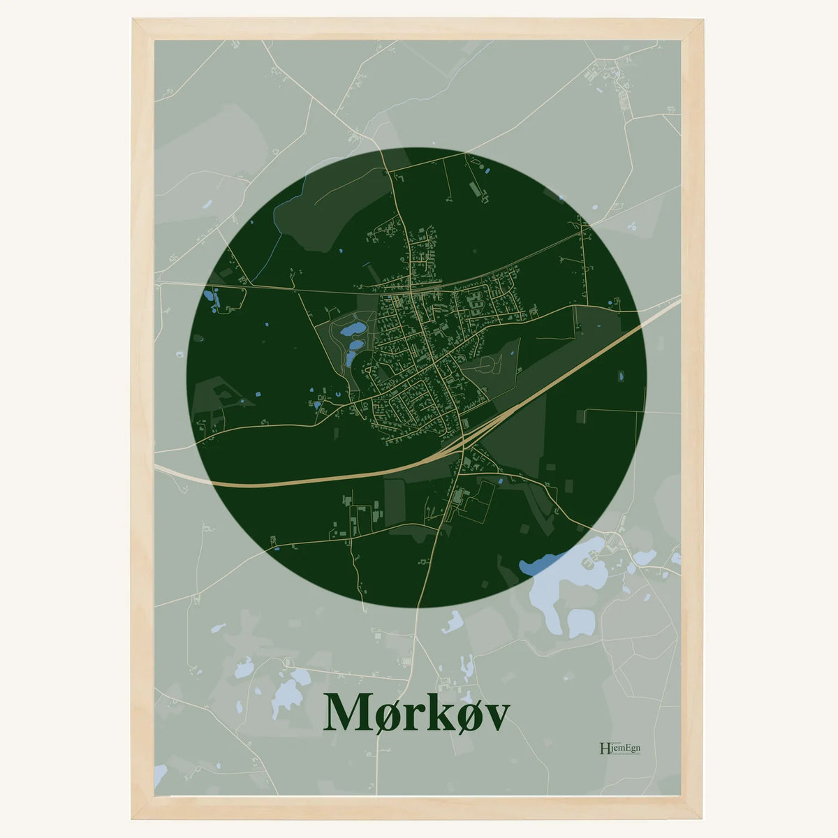 Mørkøv plakat – Centrum 2026 – Mørk grøn