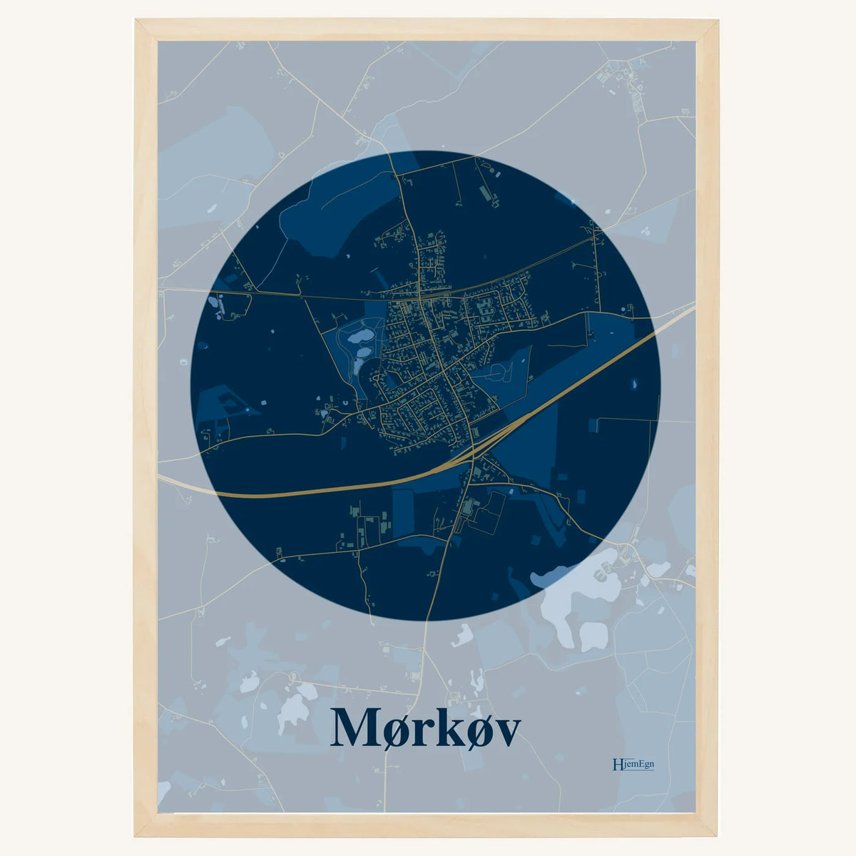 Mørkøv plakat – Centrum 2026 – Mørk blå