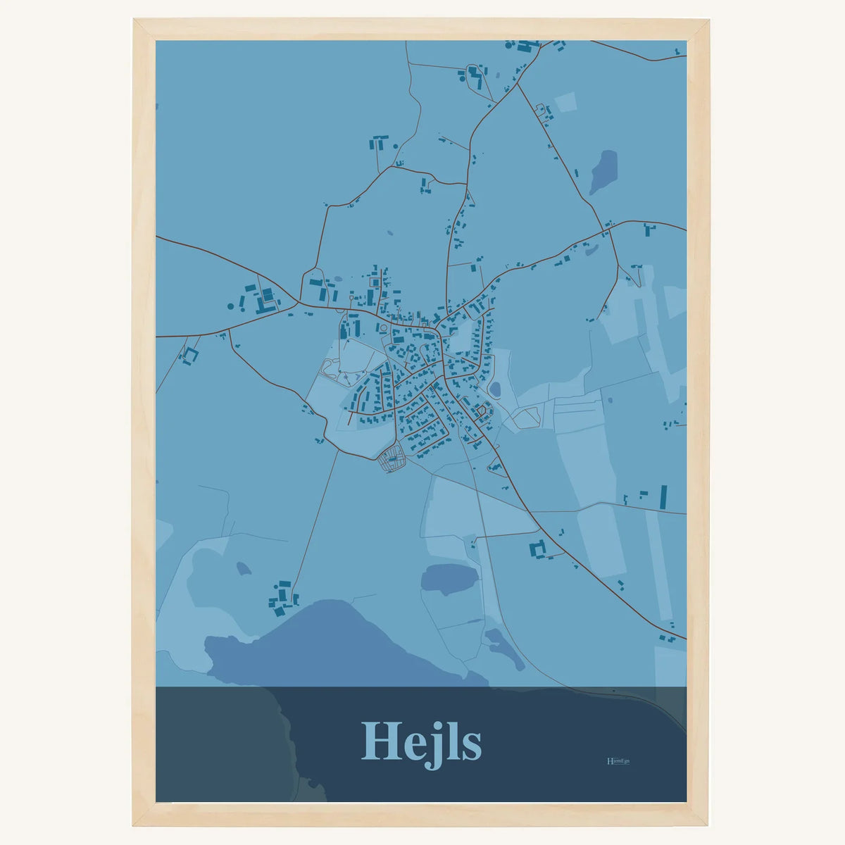 Hejls plakat – Firkantet 2026 – Lys pastel blå