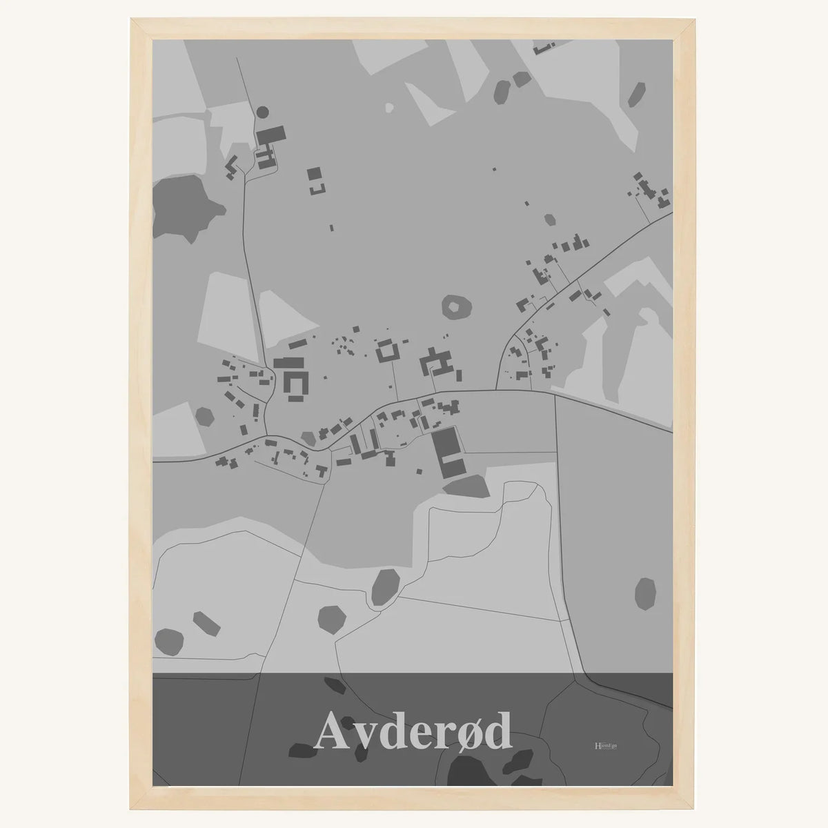Avderød plakat – Firkantet 2026 – Lys pastel grå