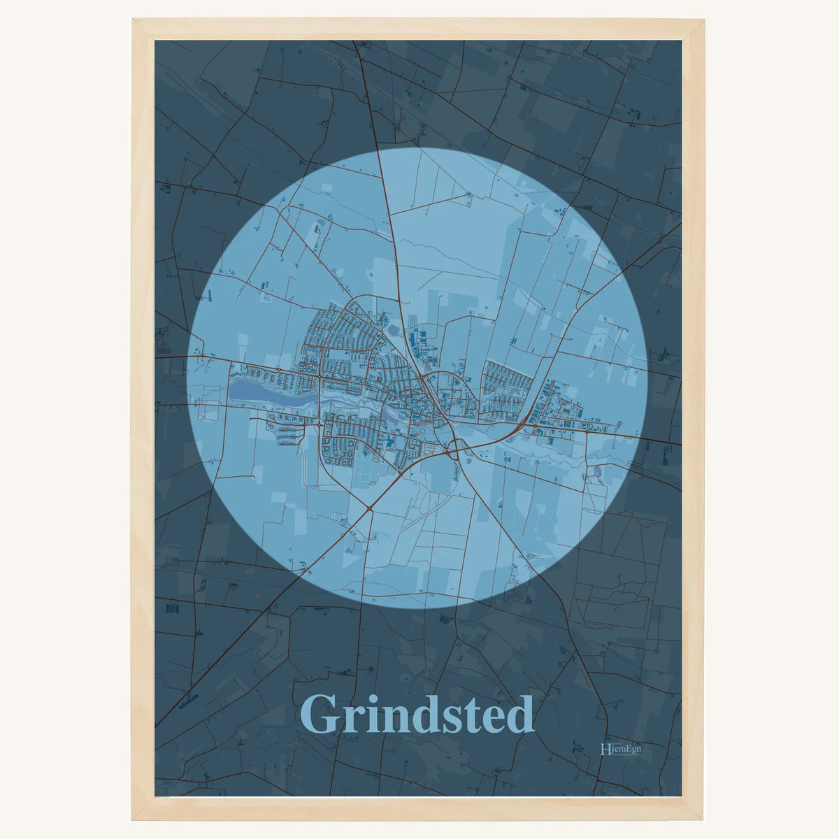 Grindsted plakat – Centrum 2026 – Lys pastel blå