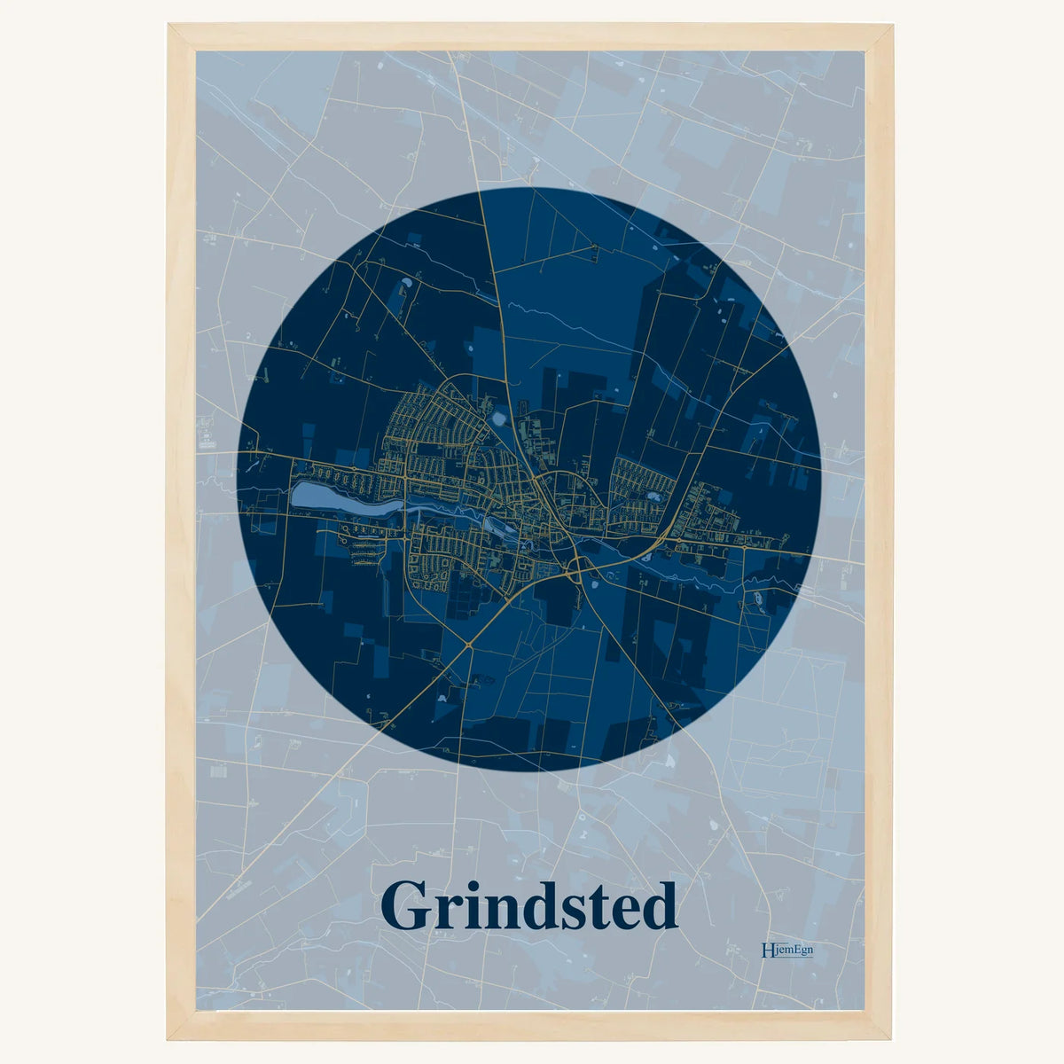 Grindsted plakat – Centrum 2026 – Mørk blå