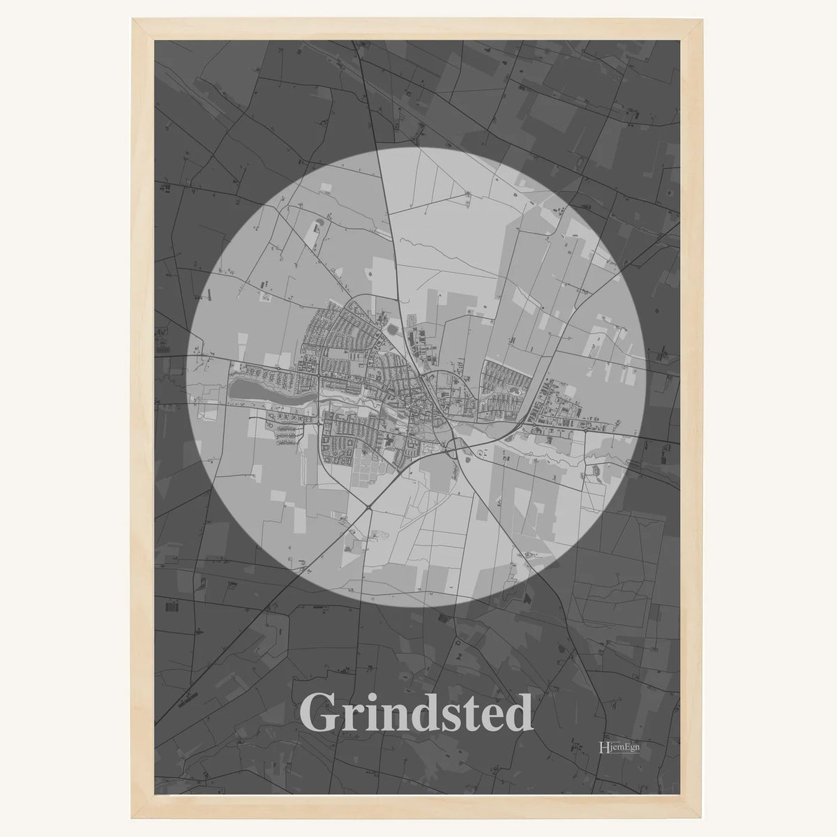 Grindsted plakat – Centrum 2026 – Lys pastel grå