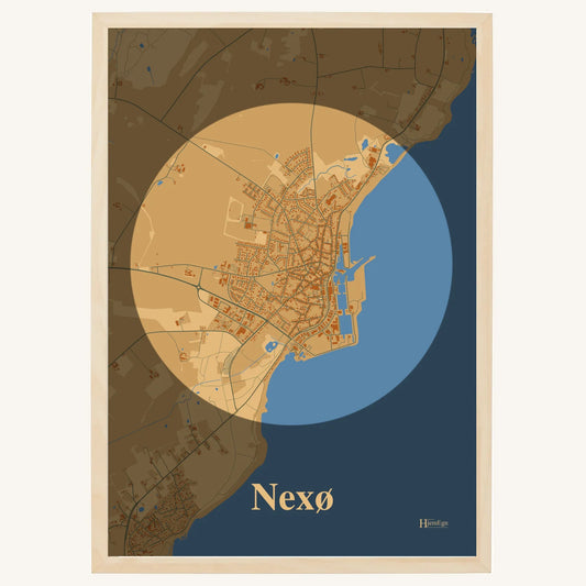 Nexø plakat – Centrum 2026 – Lys pastel brun
