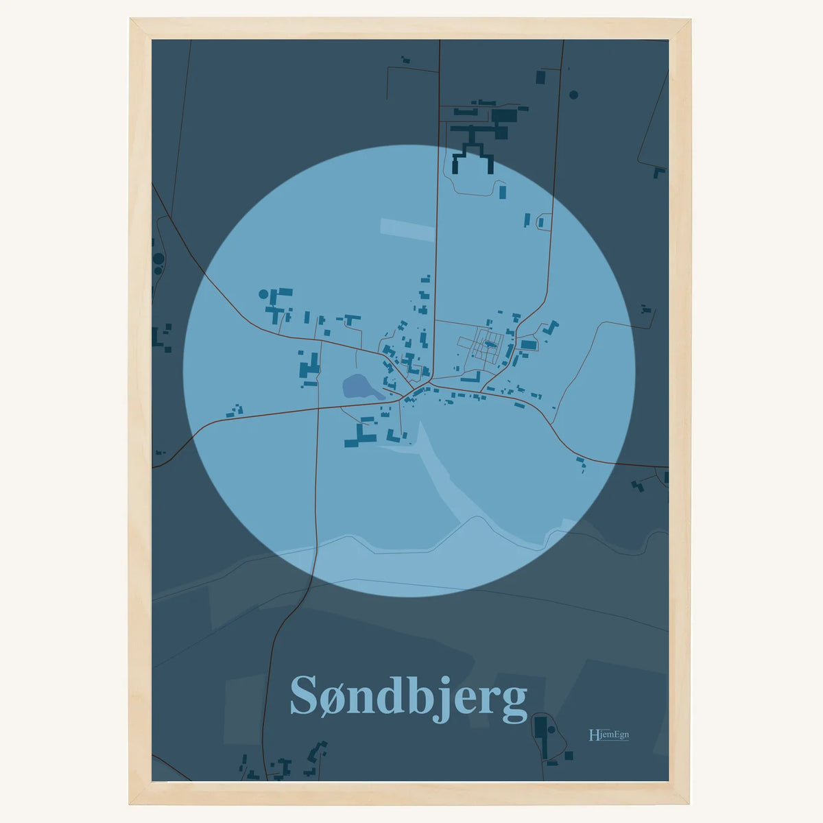Søndbjerg plakat – Centrum 2026 – Lys pastel blå