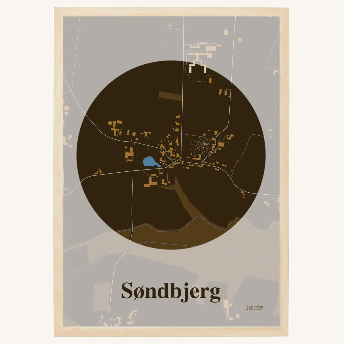 Søndbjerg plakat – Centrum 2026 – Mørk brun