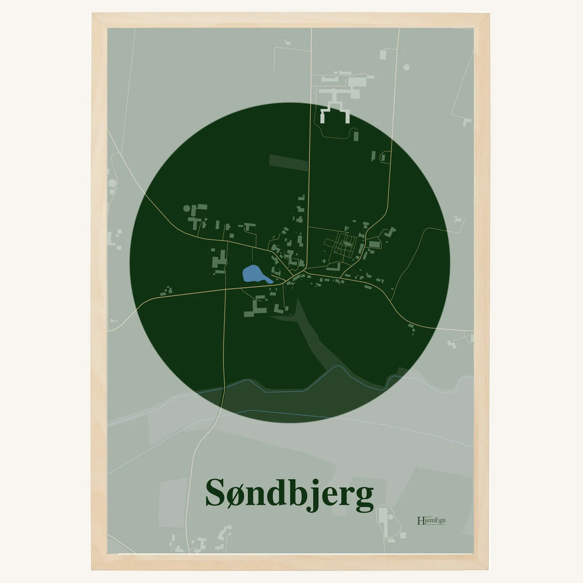 Søndbjerg plakat – Centrum 2026 – Mørk grøn