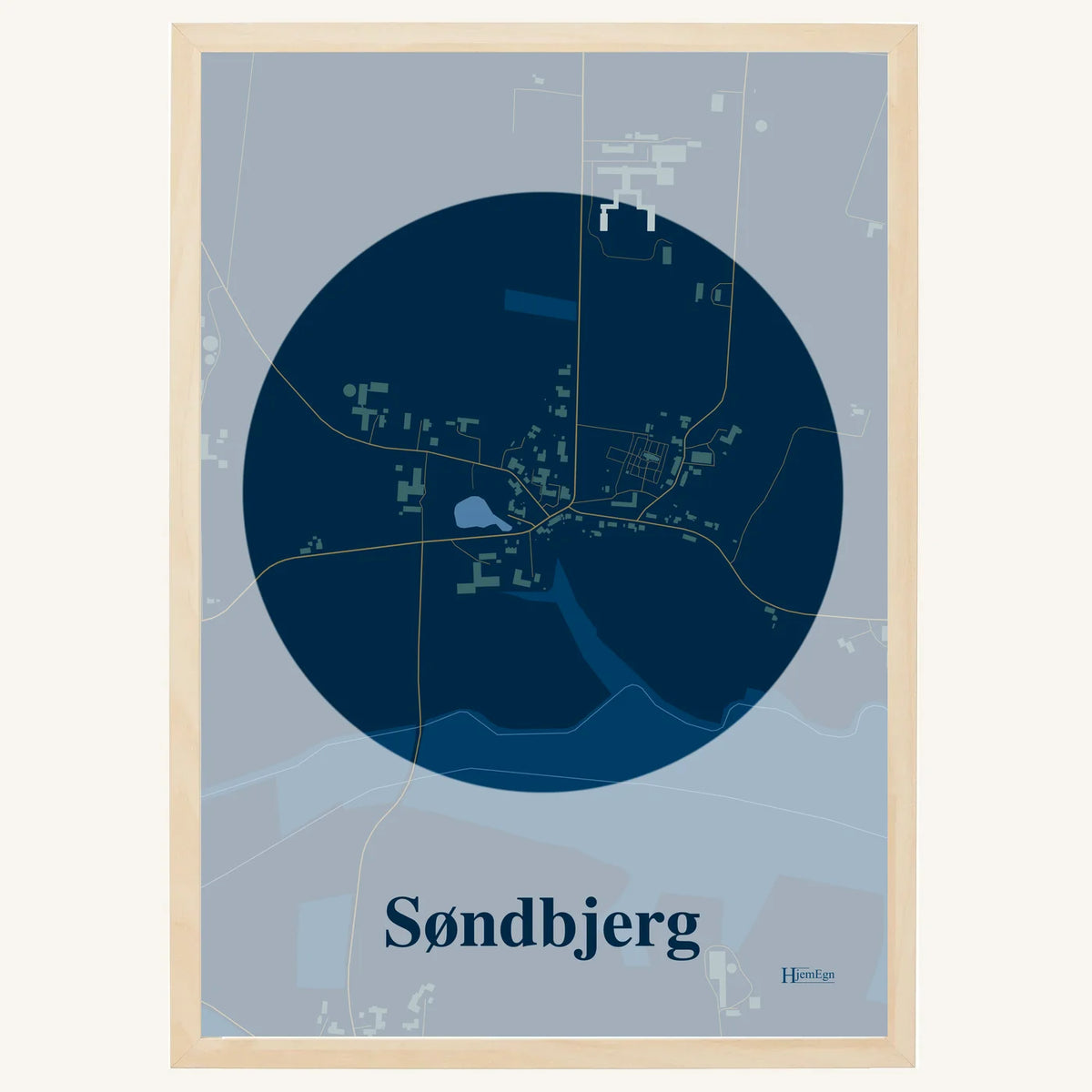 Søndbjerg plakat – Centrum 2026 – Mørk blå