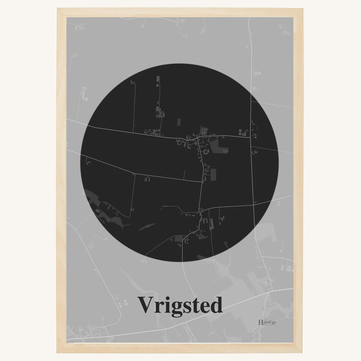 Vrigsted plakat – Centrum 2026 – Mørk grå