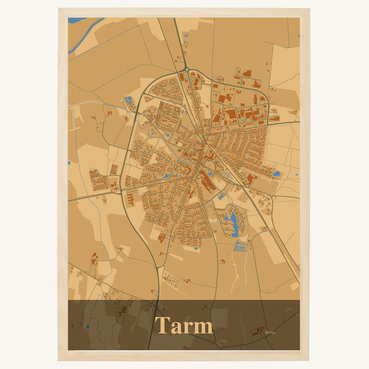 Tarm plakat – Firkantet 2026 – Lys pastel brun