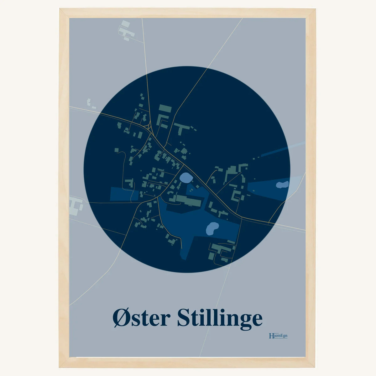 Øster Stillinge plakat – Centrum 2026 – Mørk blå