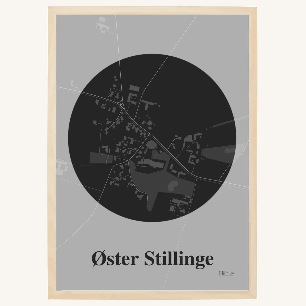 Øster Stillinge plakat – Centrum 2026 – Mørk grå
