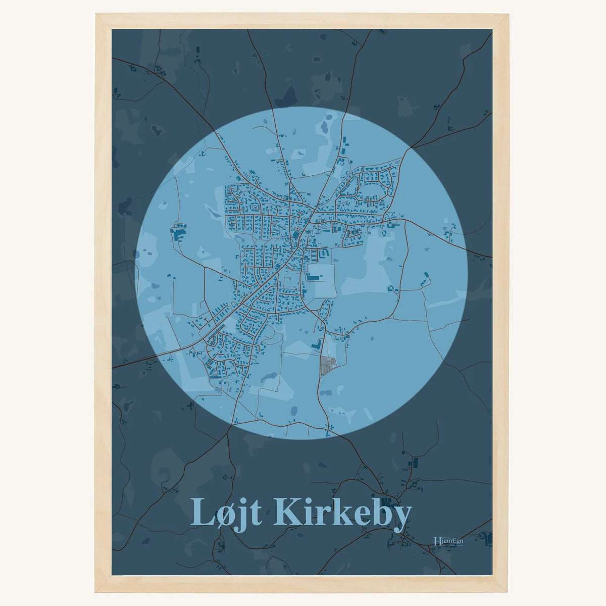 Løjt Kirkeby plakat – Centrum 2026 – Lys pastel blå