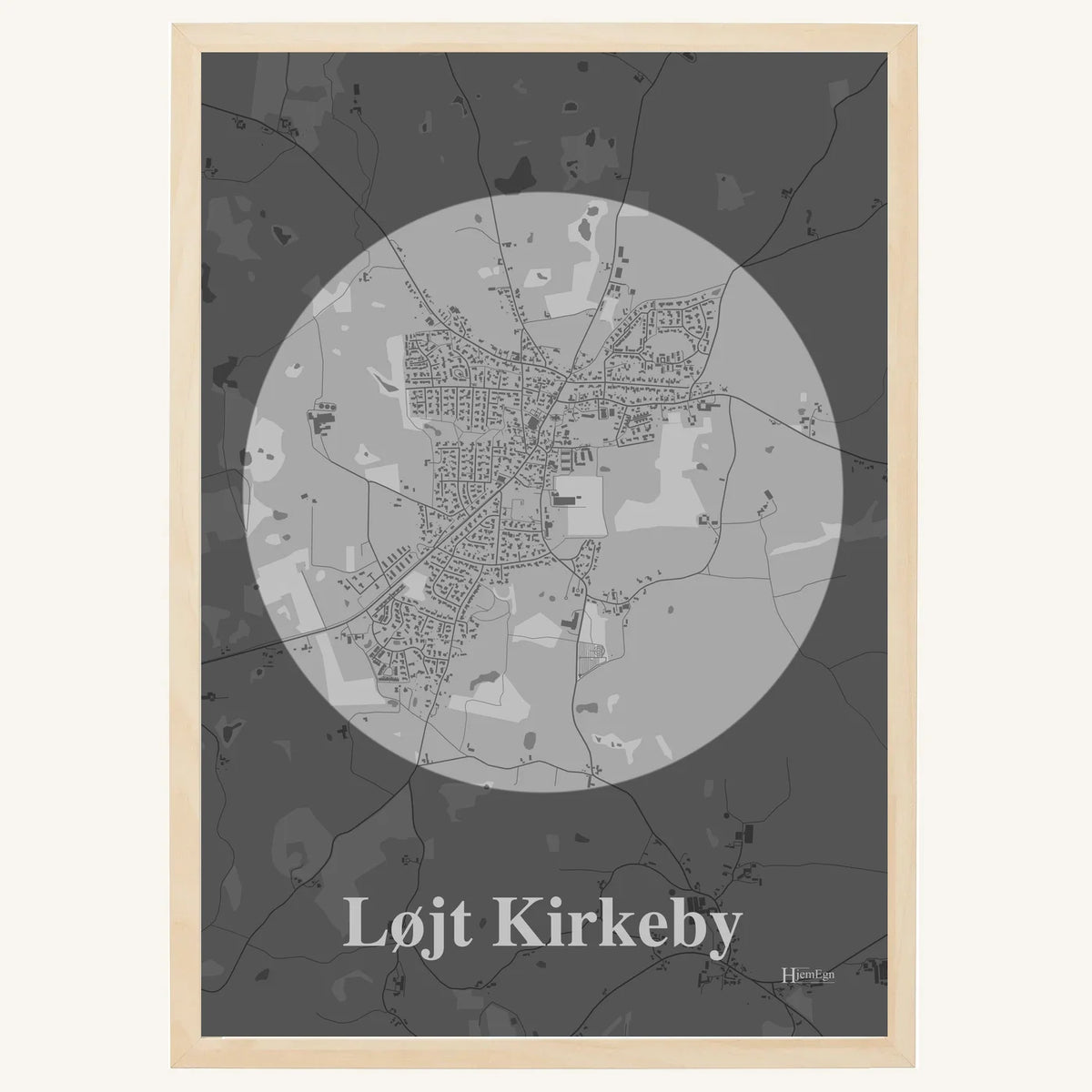 Løjt Kirkeby plakat – Centrum 2026 – Lys pastel grå