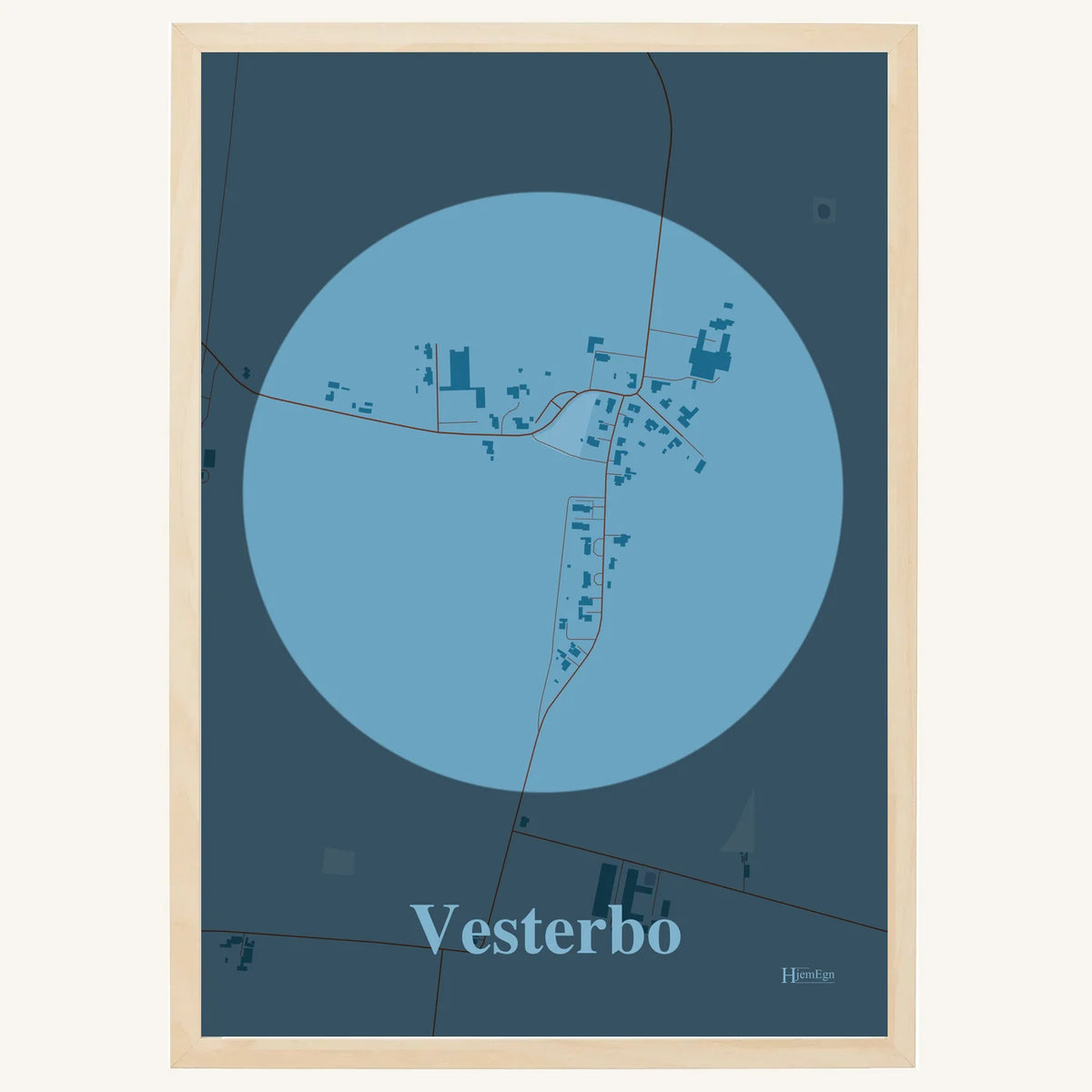 Vesterbo plakat – Centrum 2026 – Lys pastel blå