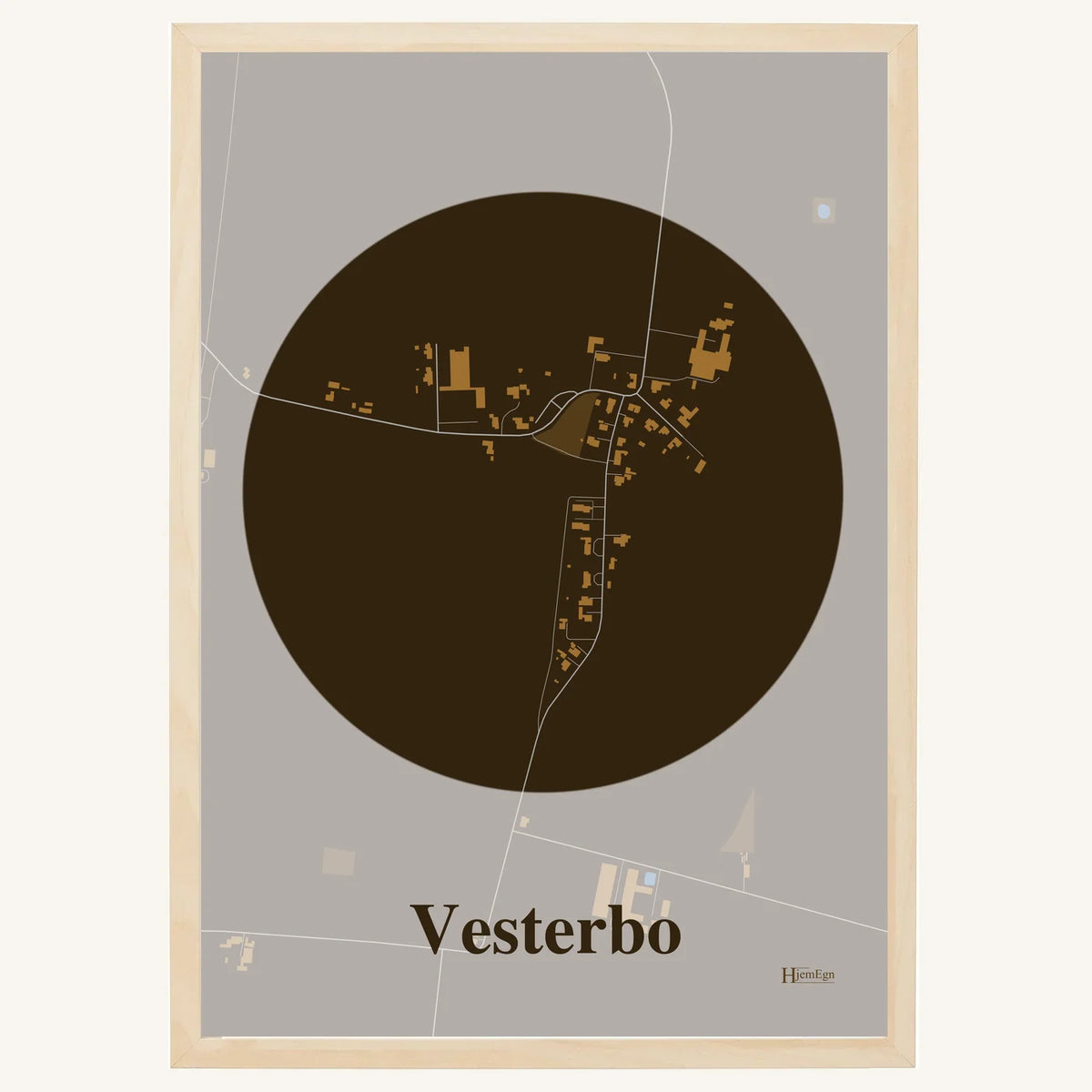 Vesterbo plakat – Centrum 2026 – Mørk brun