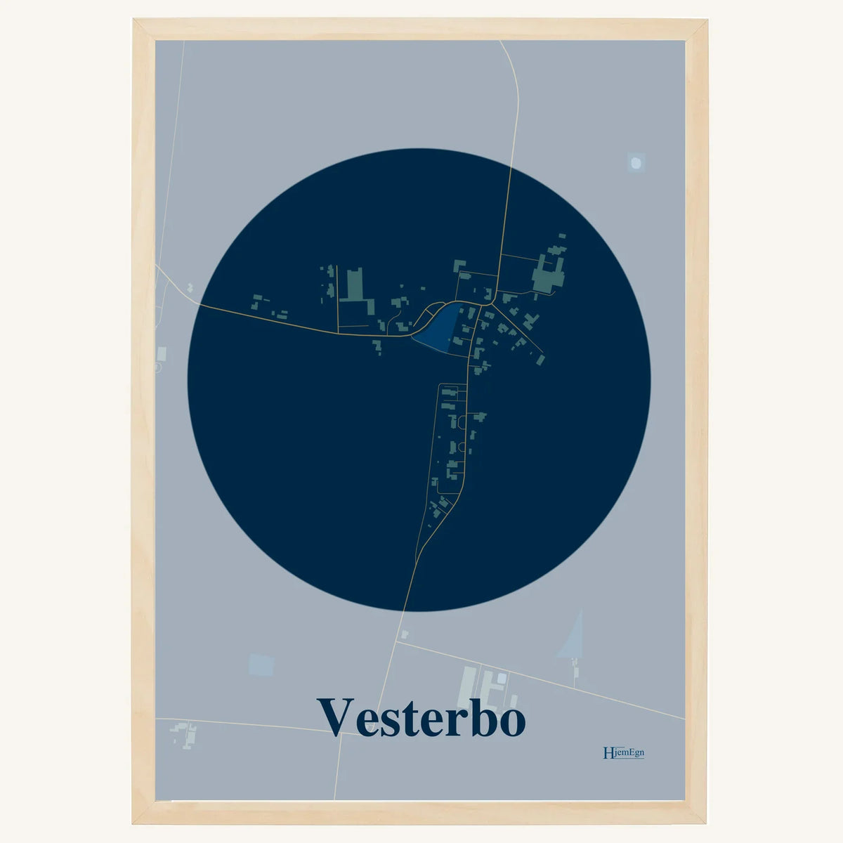 Vesterbo plakat – Centrum 2026 – Mørk blå