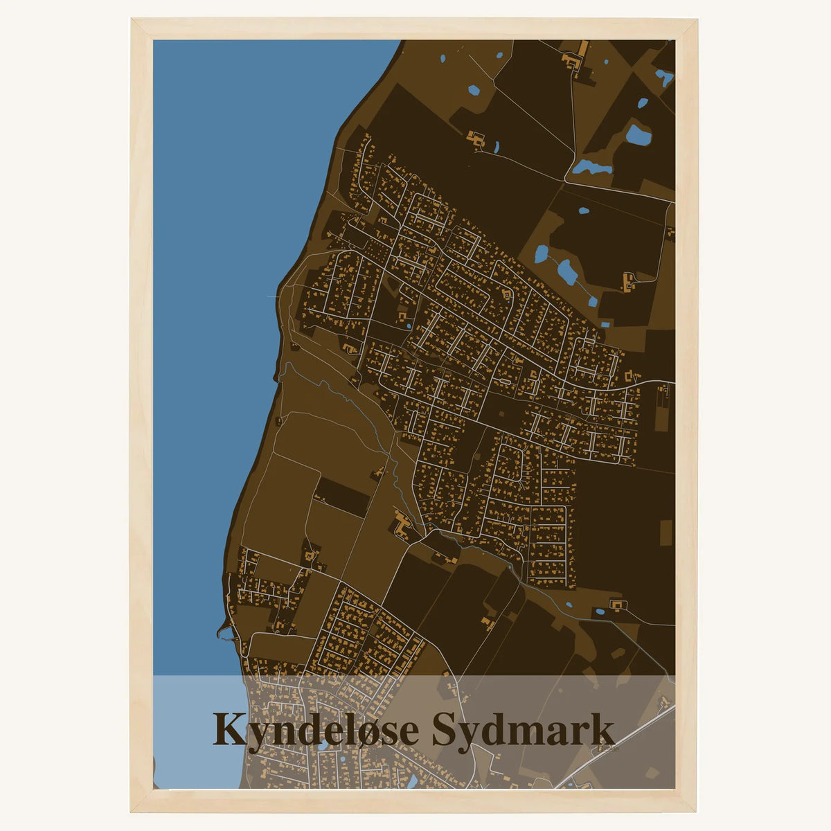 Kyndeløse Sydmark plakat – Firkantet 2026 – Mørk brun