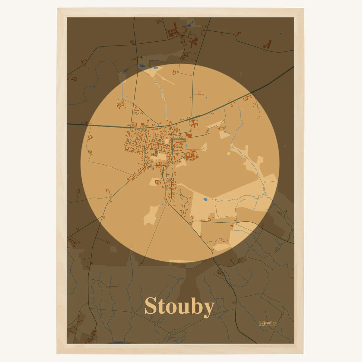 Stouby plakat – Centrum 2026 – Lys pastel brun