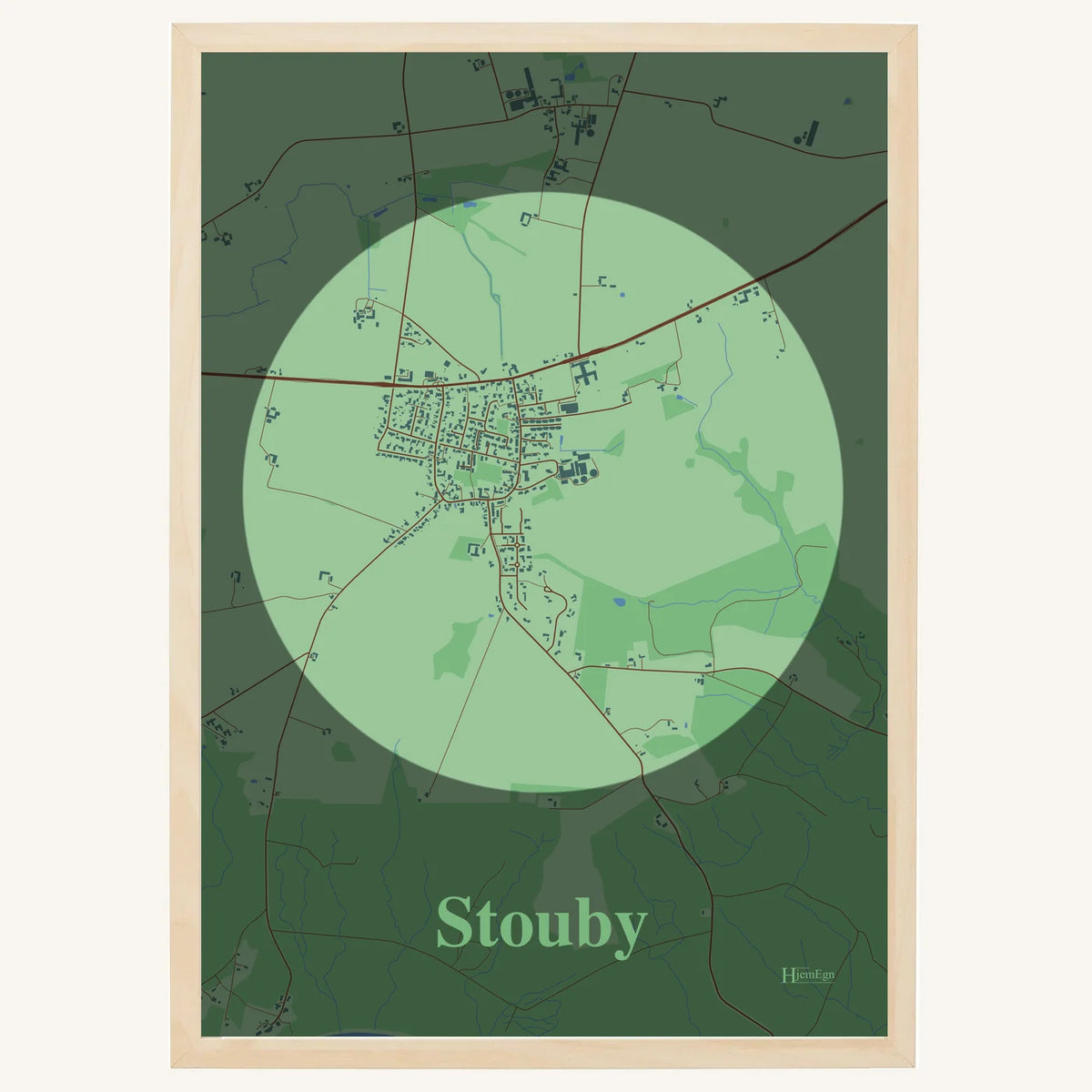 Stouby plakat – Centrum 2026 – Lys pastel grøn