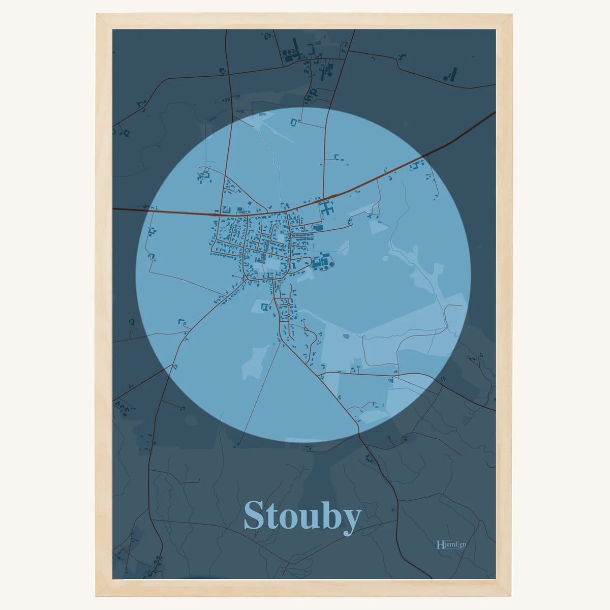 Stouby plakat – Centrum 2026 – Lys pastel blå