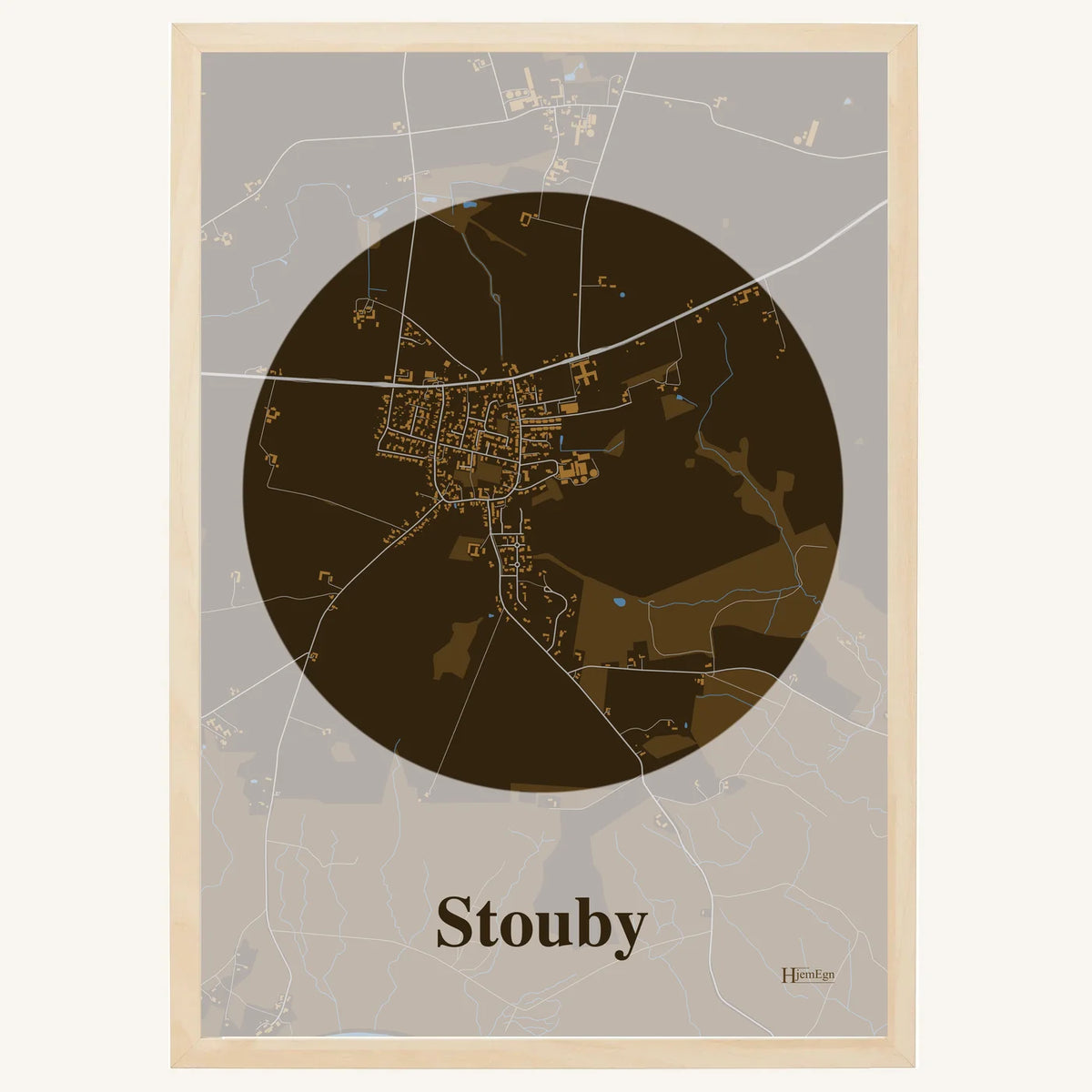 Stouby plakat – Centrum 2026 – Mørk brun