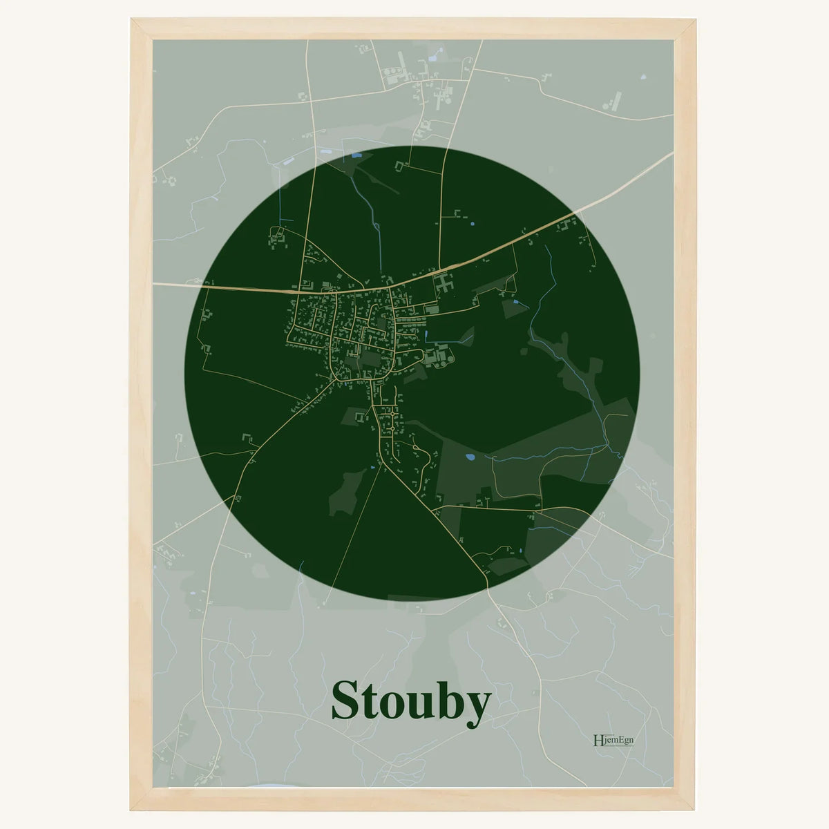 Stouby plakat – Centrum 2026 – Mørk grøn