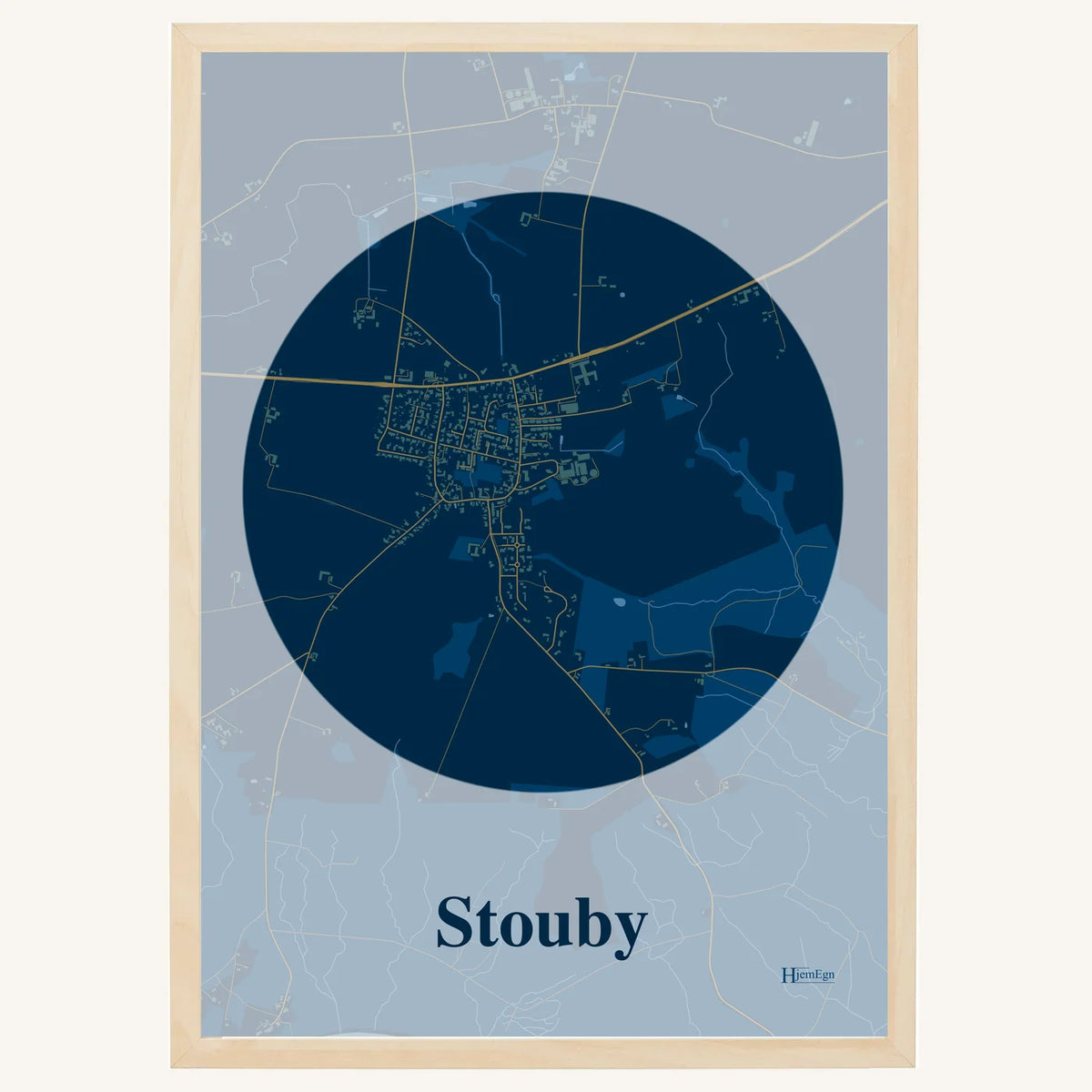 Stouby plakat – Centrum 2026 – Mørk blå