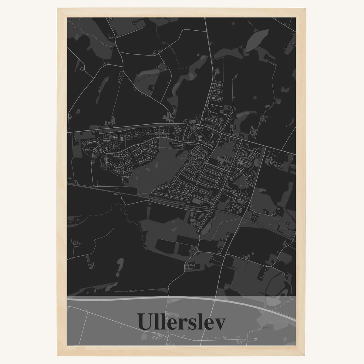 Ullerslev plakat – Firkantet 2026 – Mørk grå