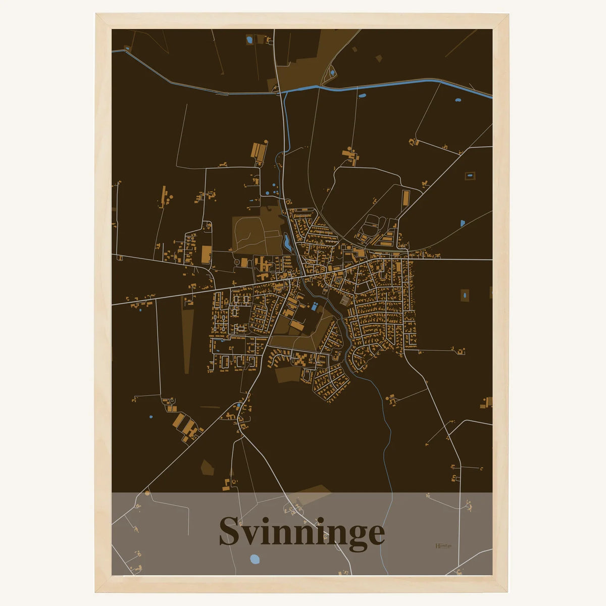 Svinninge plakat – Firkantet 2026 – Mørk brun