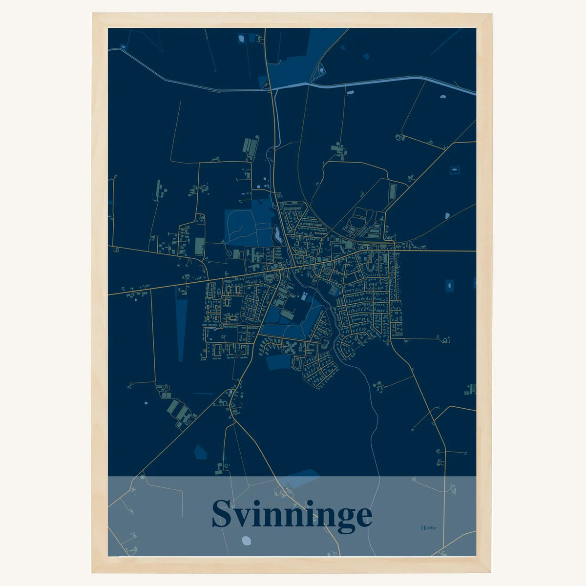 Svinninge plakat – Firkantet 2026 – Mørk blå
