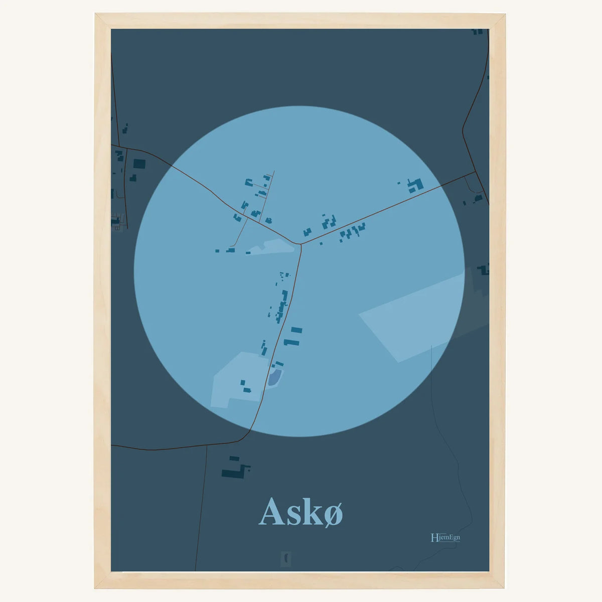 Askø plakat – Centrum 2026 – Lys pastel blå