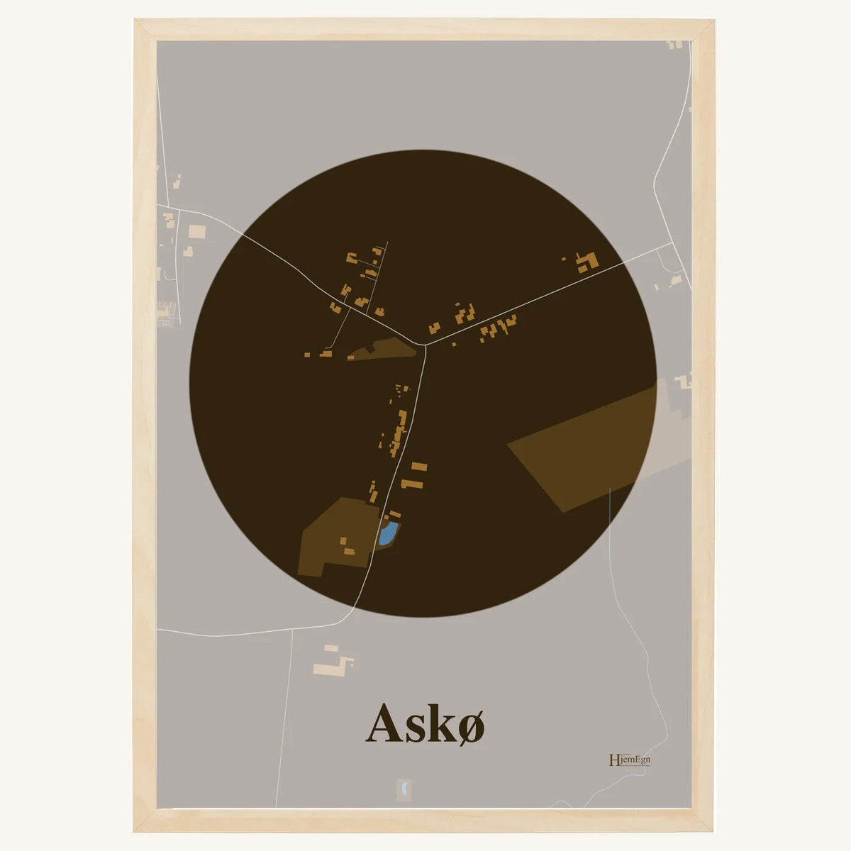 Askø plakat – Centrum 2026 – Mørk brun