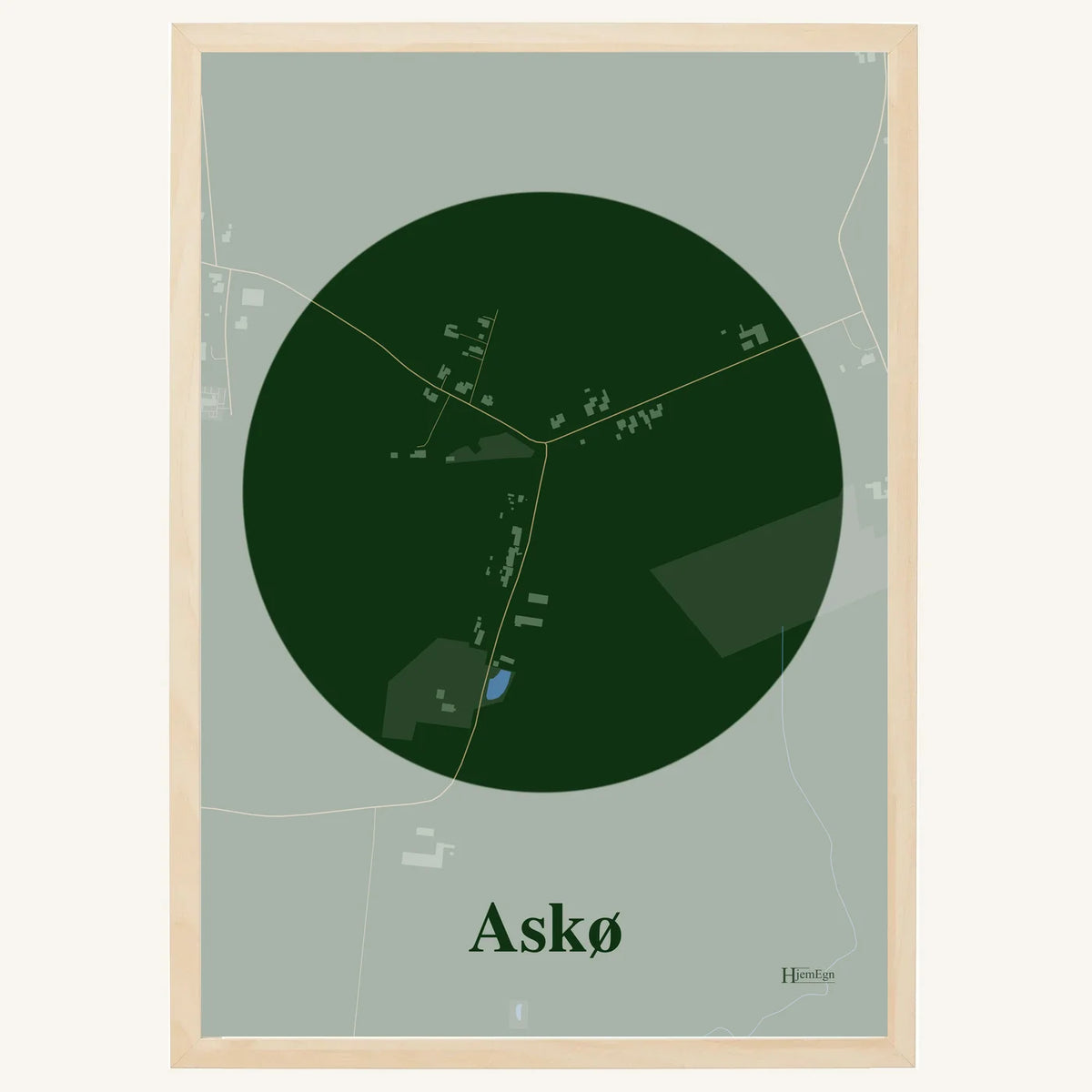 Askø plakat – Centrum 2026 – Mørk grøn