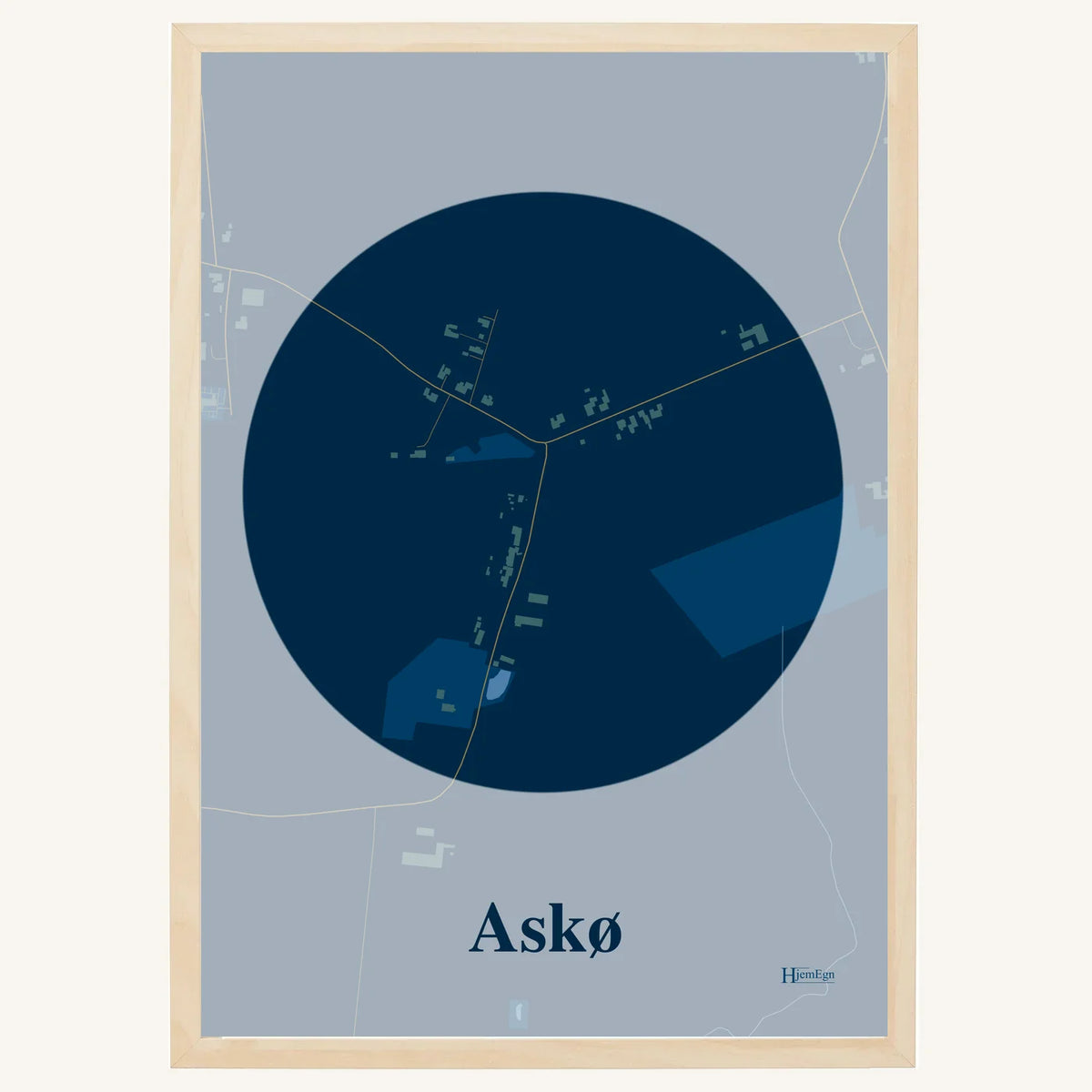Askø plakat – Centrum 2026 – Mørk blå